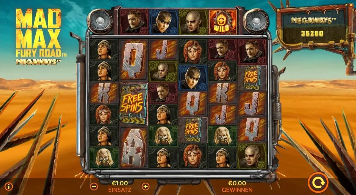 Mad Max Fury Road Megaways Slot